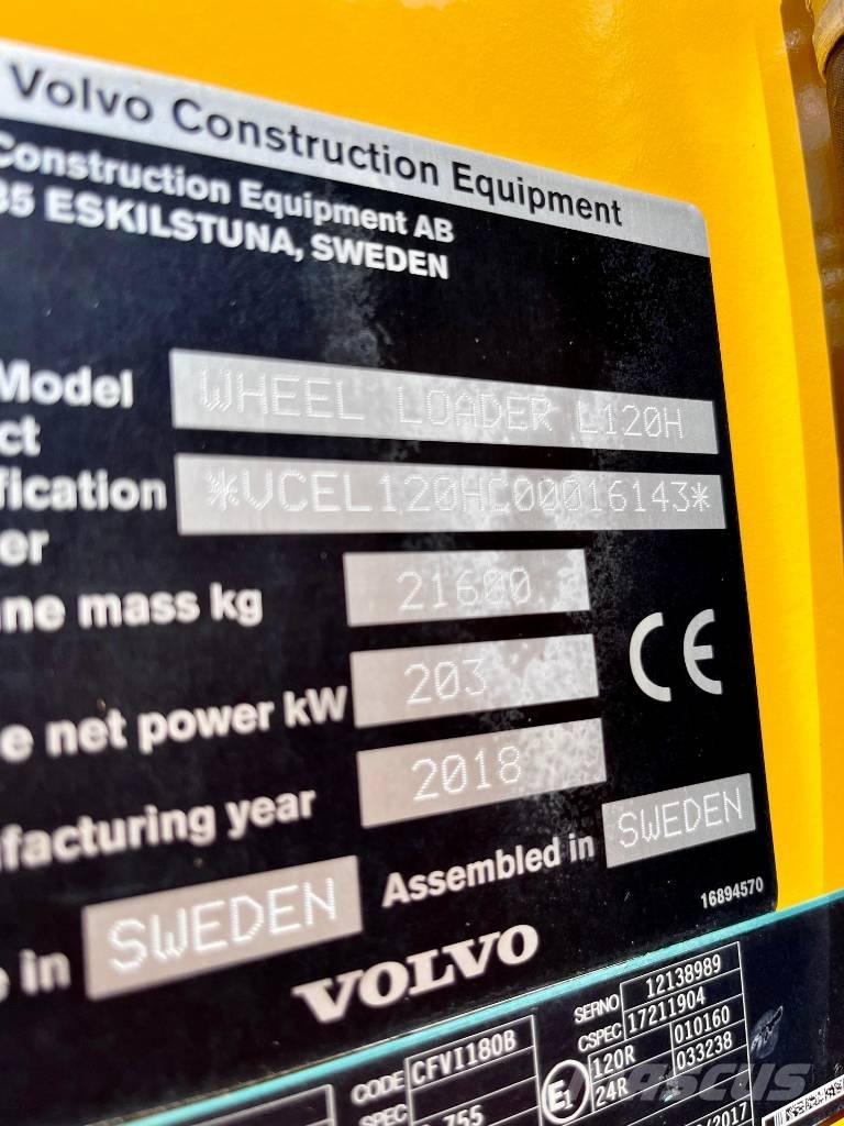 Volvo L 120 H Utovarivači na točkove