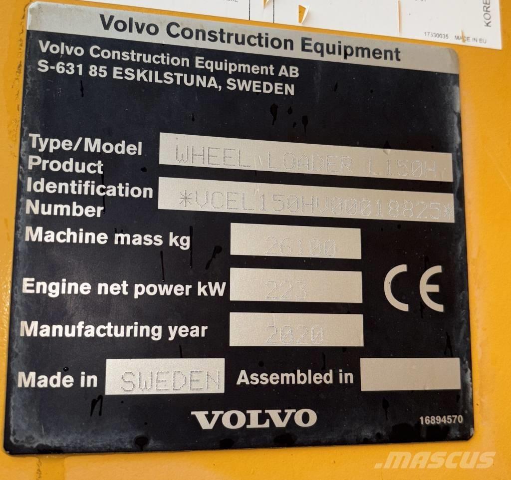 Volvo Radlader L150H Utovarivači na točkove