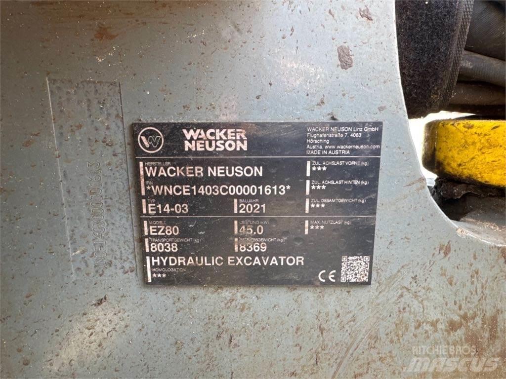 Wacker Neuson EZ80 Bageri guseničari