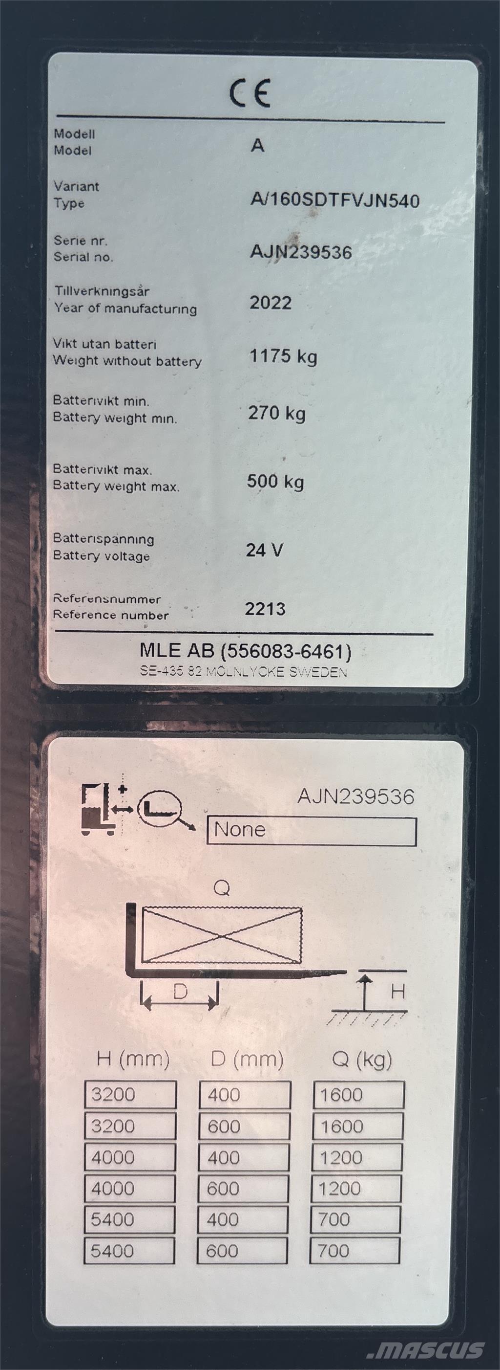 Atlet A160 Samopogonski ručni viljuškari