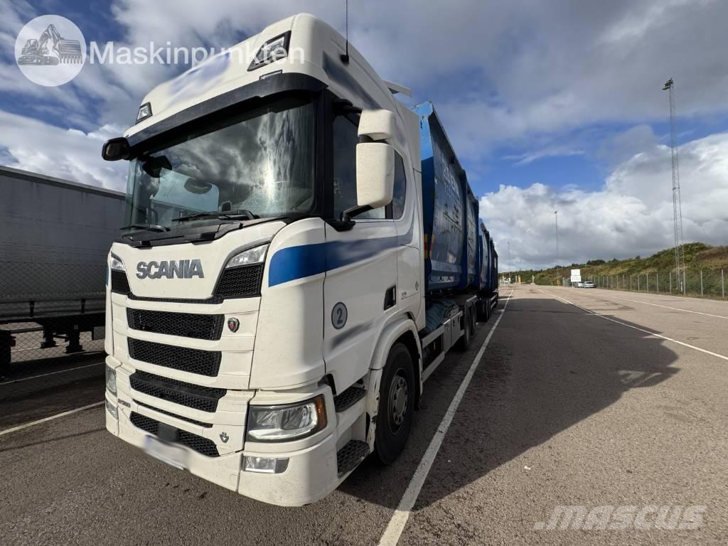 Scania R 580 EKIPAGE Rol kiper kamioni sa kukom za podizanje tereta