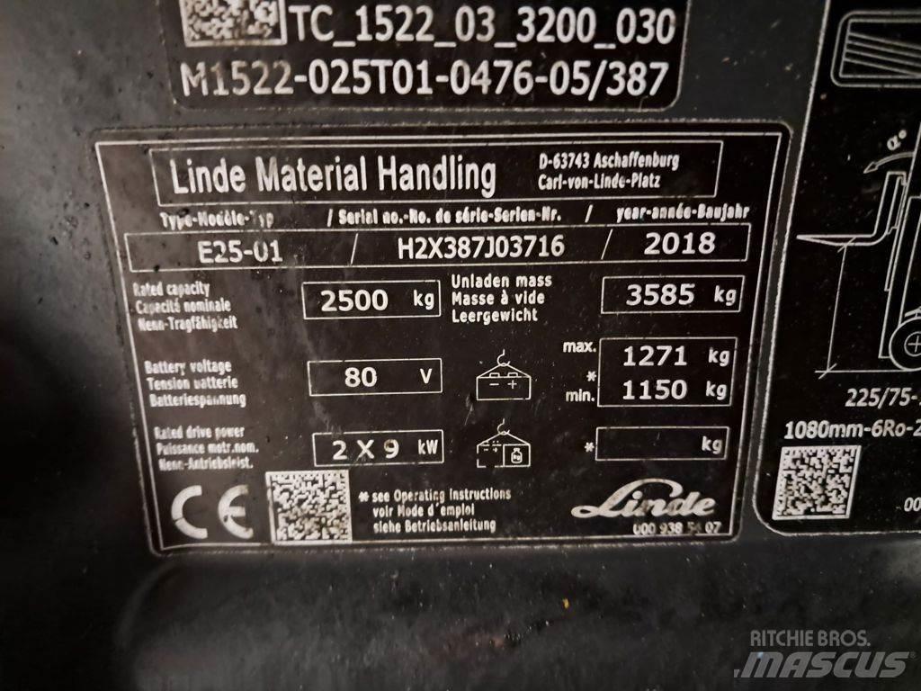 Linde E25-01 Električni viljuškari