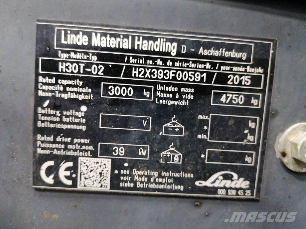 Linde H30T-02 Plinski viljuškari