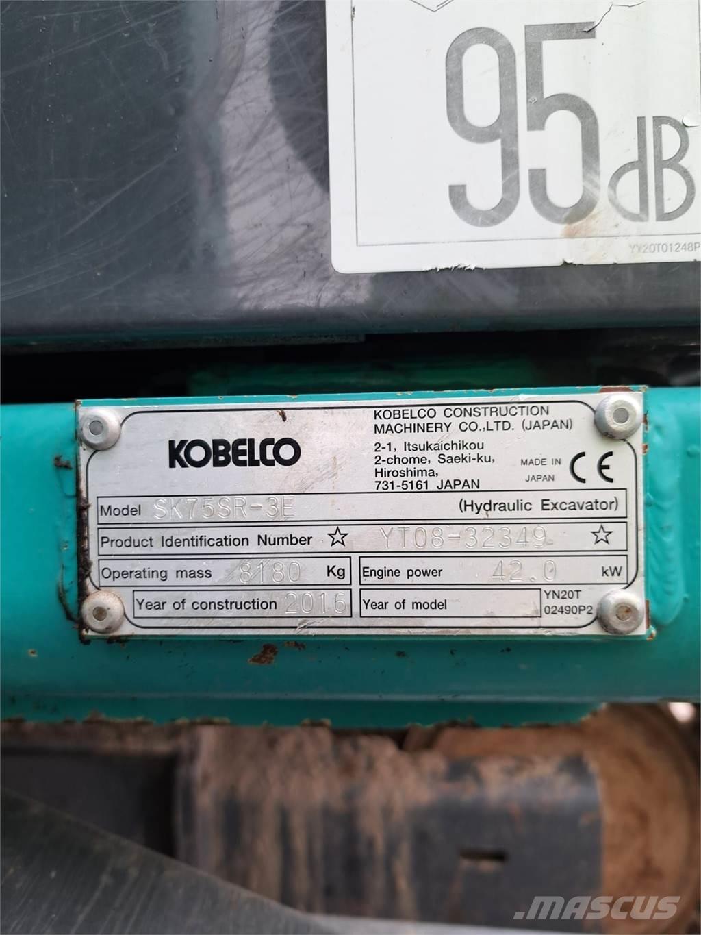 Kobelco SK75SR-3E Mini bageri < 7t