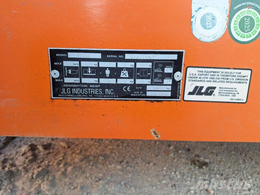 JLG 600AJ Zglobne podizne platforme