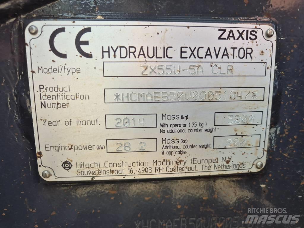 Hitachi ZX55U-5 Mini bageri < 7t