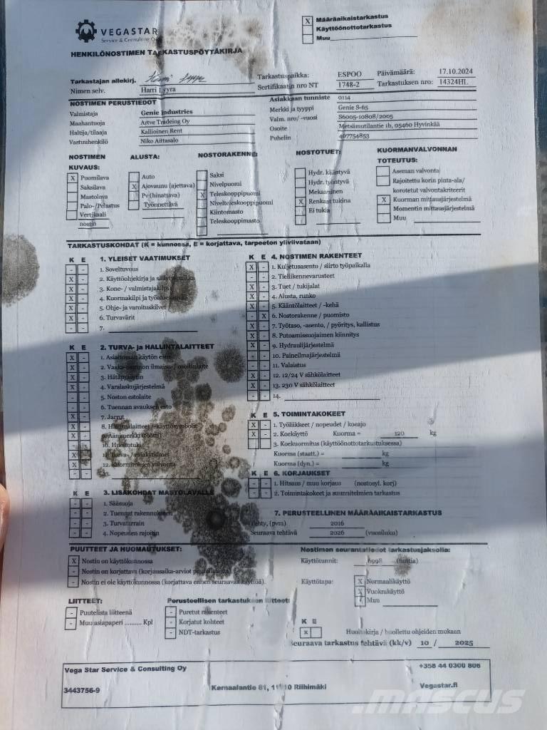 Genie S 65 RT Teleskopske podizne platforme