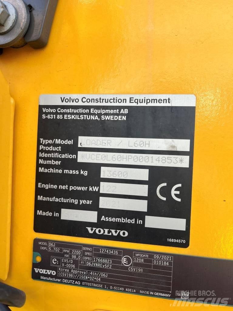 Volvo L60H Utovarivači na točkove
