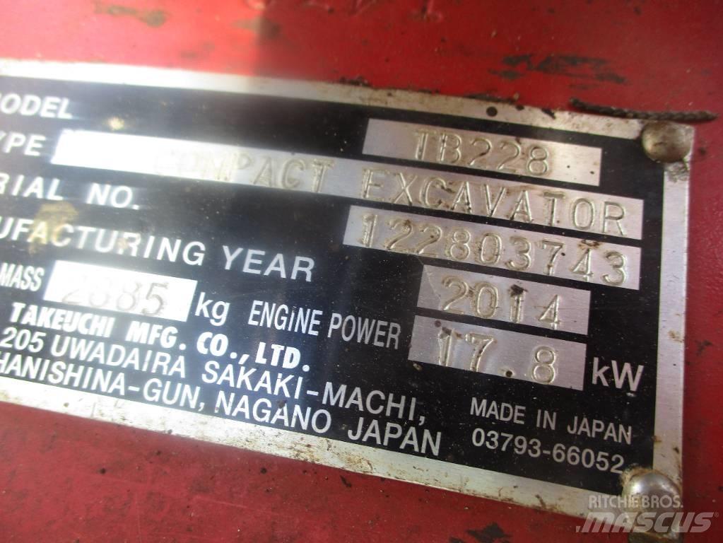 Takeuchi TB 228 Mini bageri < 7t
