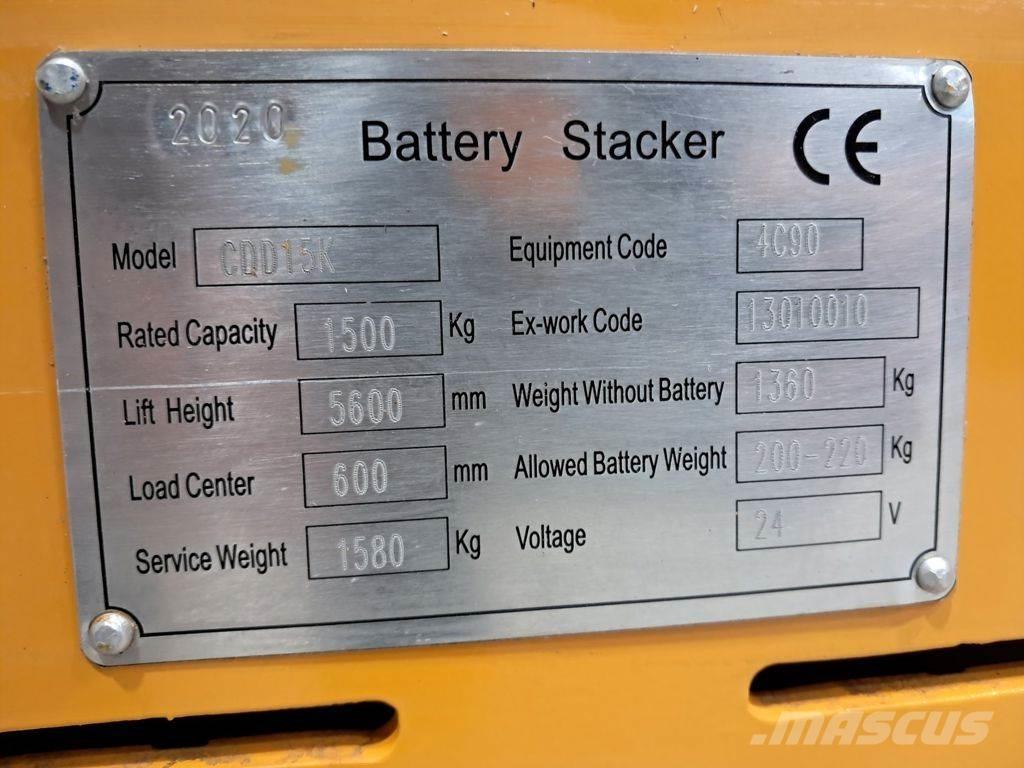  stapelaar CDD15K Ručni električni viljuškar