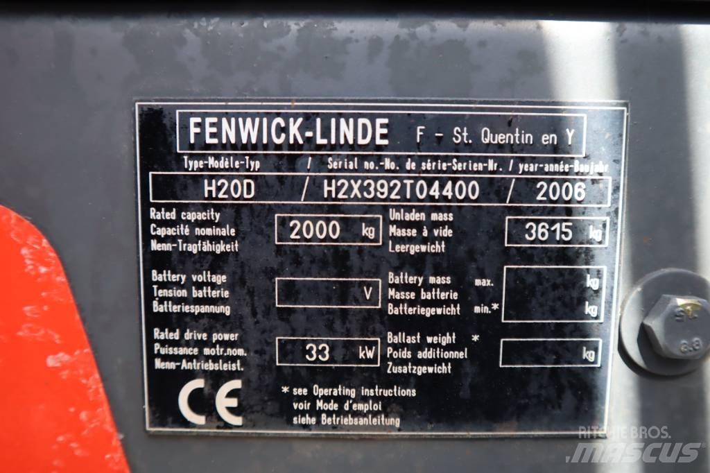 Linde H20D 2000 Kg Dizelski viljuškari