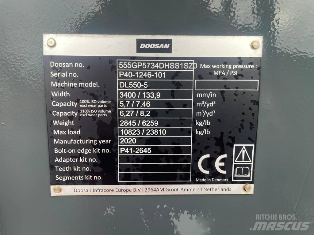 Doosan DL550 bucket Kašike / Korpe