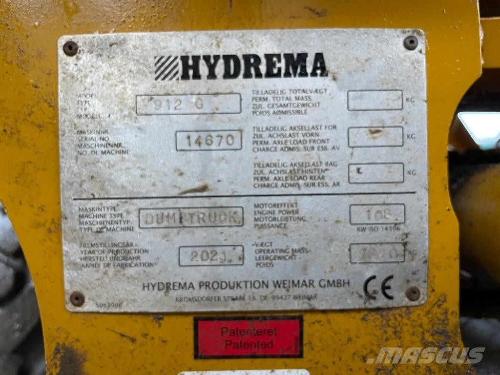 Hydrema 912 G Zglobni damperi