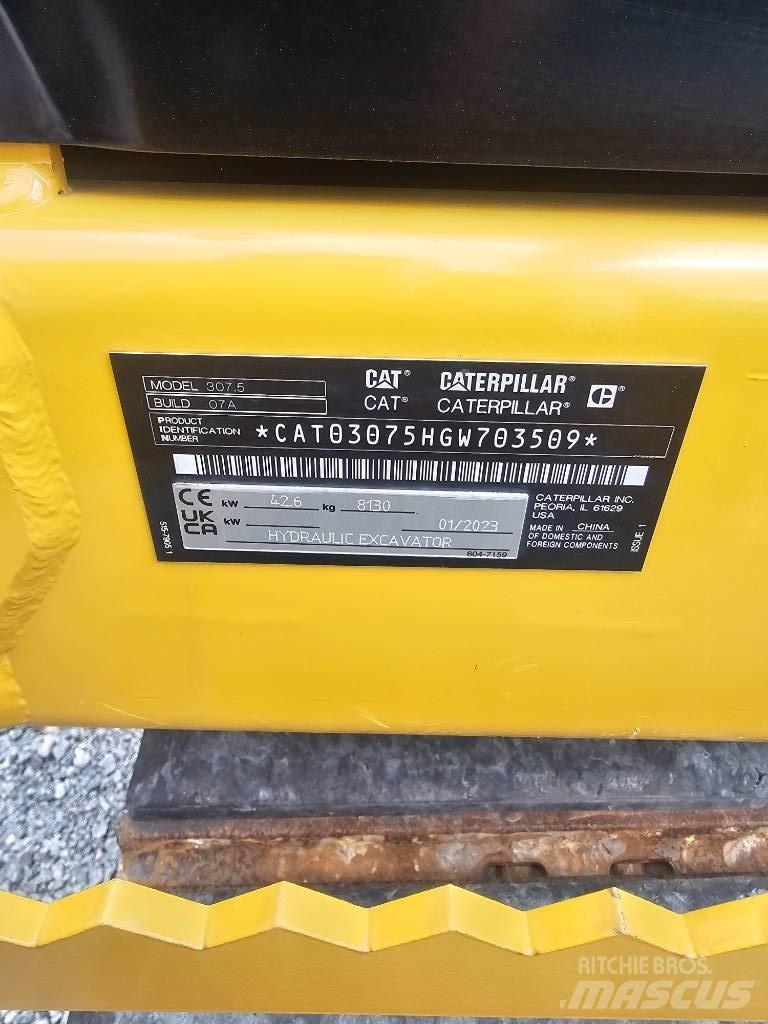 CAT 307.5 Midi bageri 7t – 12t