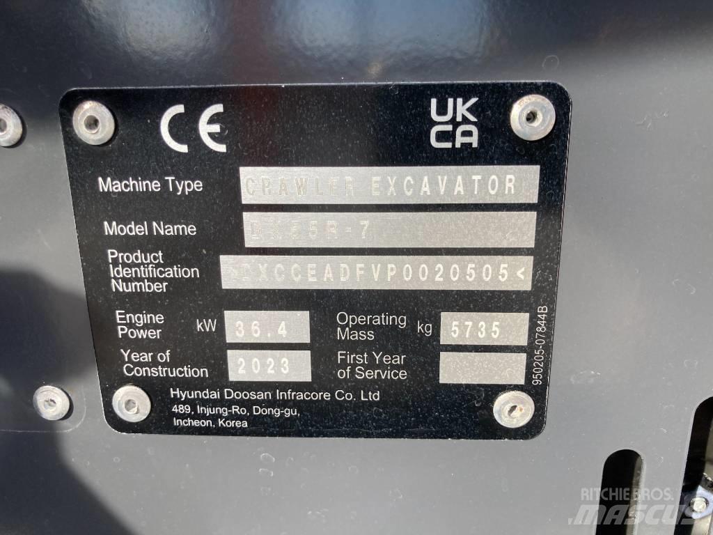 Develon DX 55 R-7 Mini bageri < 7t