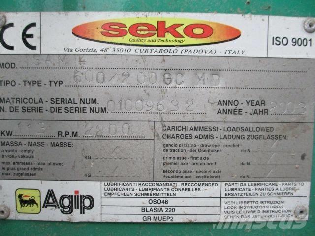 Seko 600/200GC MD Drobilice drva / čiperi