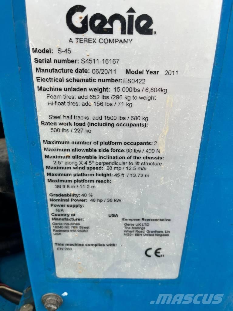 Genie S 45 Teleskopske podizne platforme
