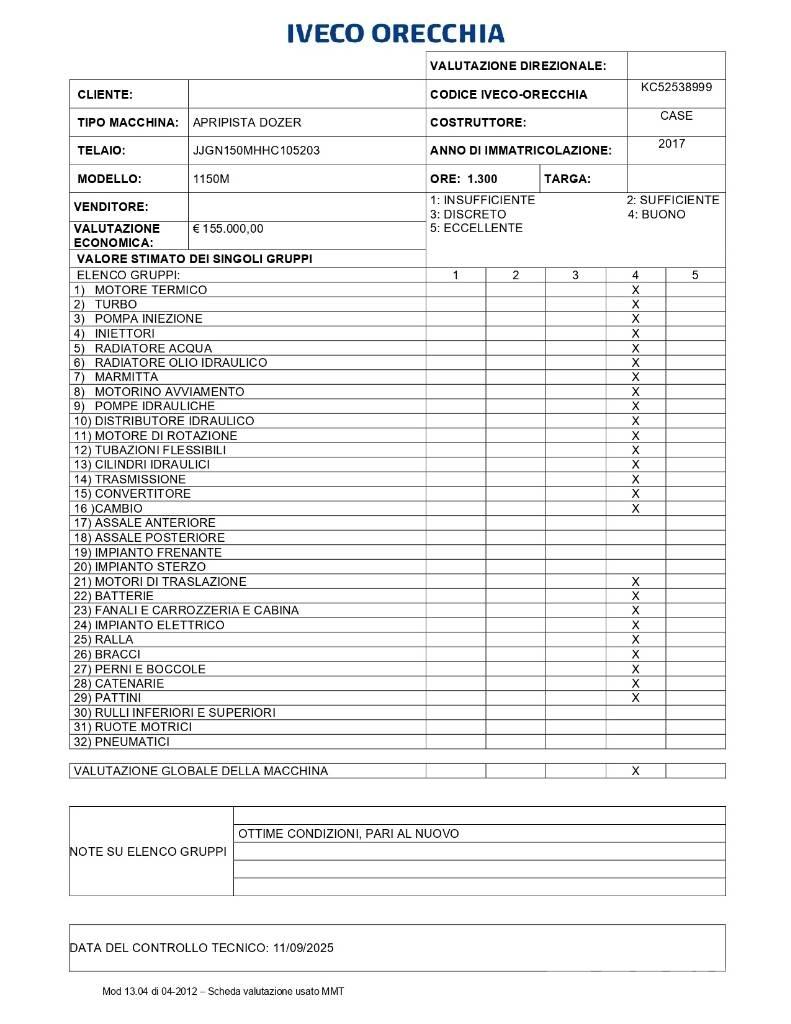 CASE 1150 M Buldožeri guseničari