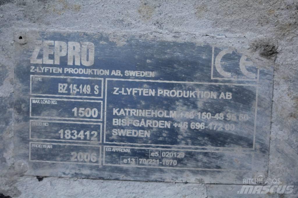  Zepro bakgavellyft Hidraulika