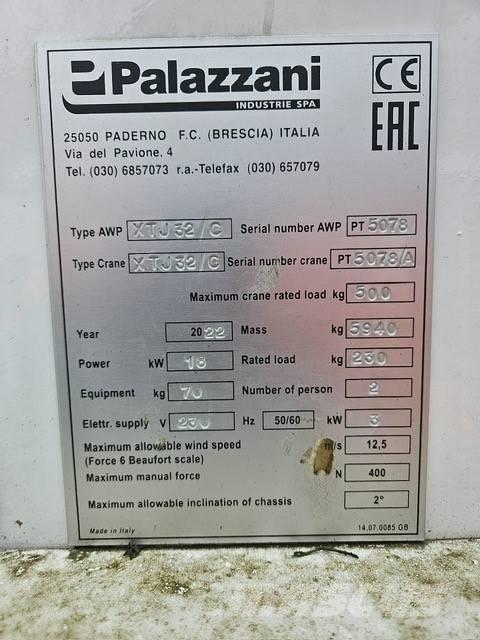 Palazzani XTJ 32C Ostali kranovi i platforme