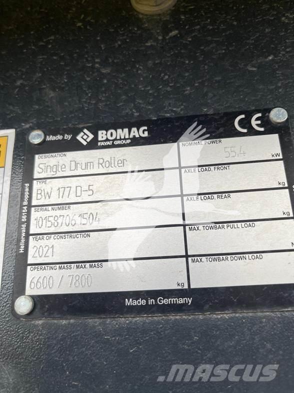 Bomag BW177D-5 Valjci sa jednim bubnjem