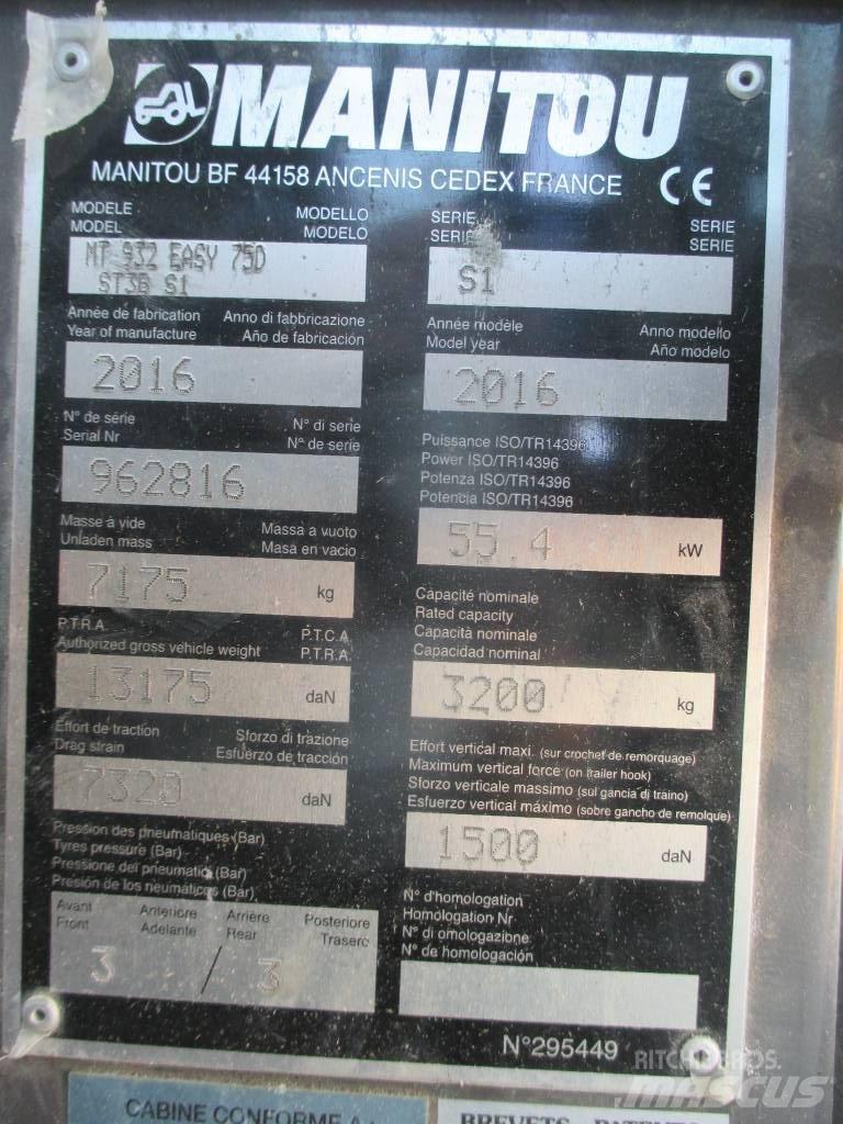 Manitou MT 932 Teleskopski viljuškari