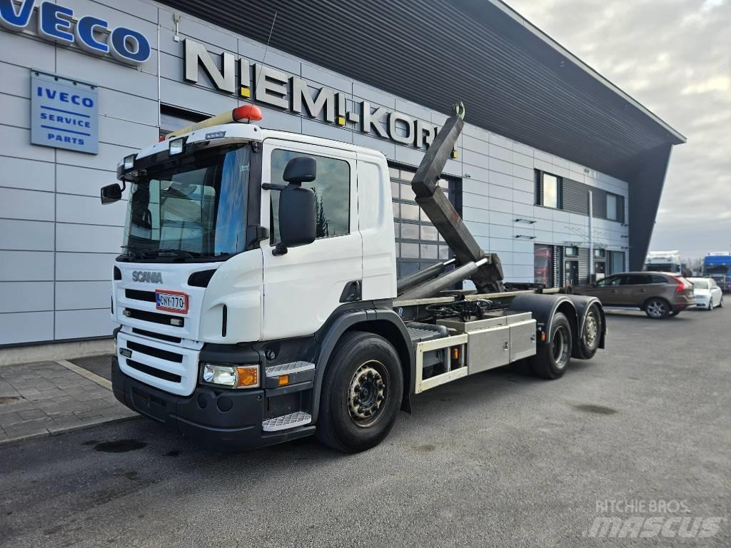Scania P380 6x2*4 Rol kiper kamioni sa kukom za podizanje tereta