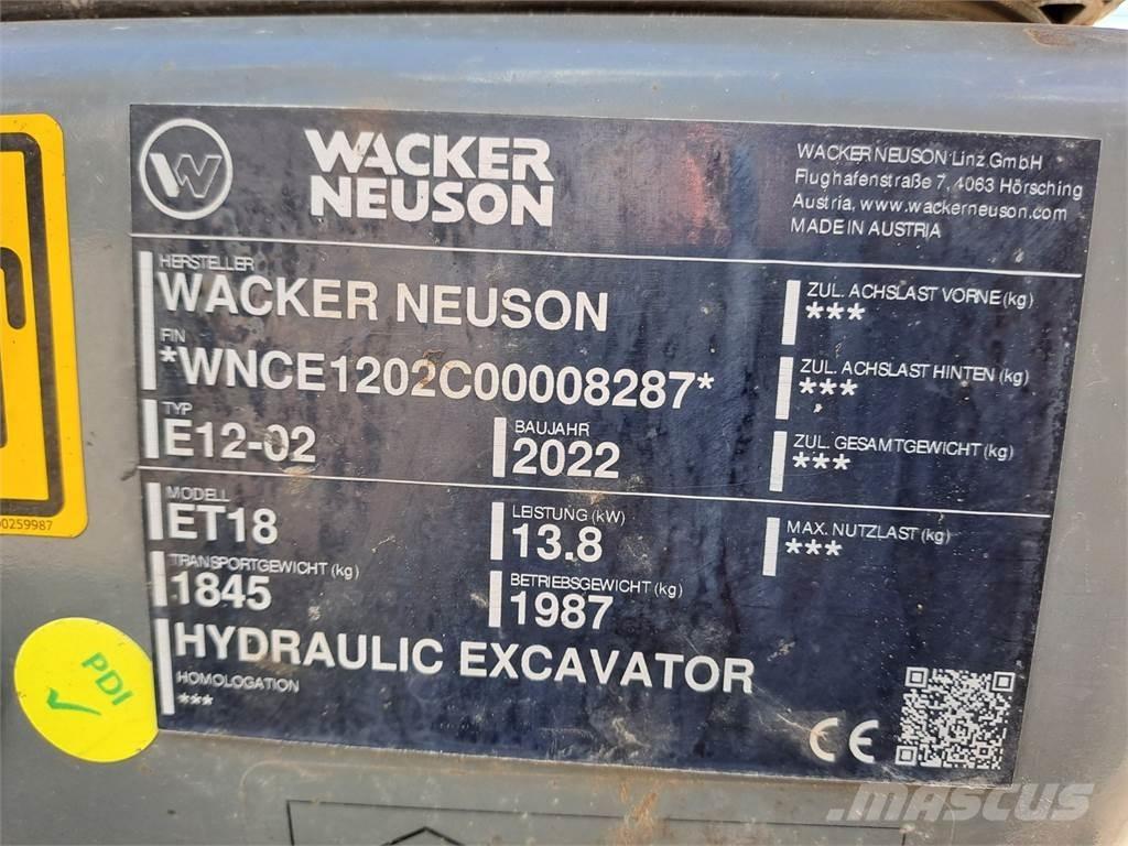 Wacker Neuson ET18 Bageri guseničari