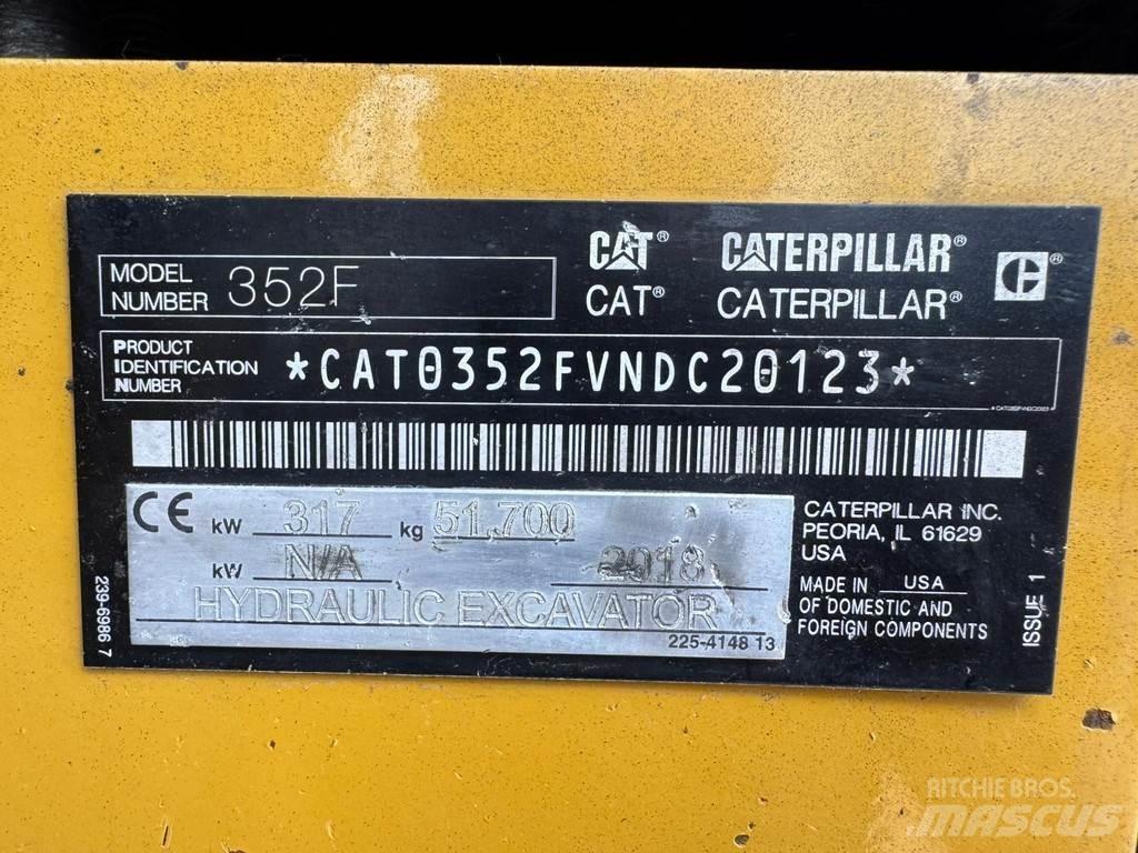 CAT 352F Polovni specijalni bageri