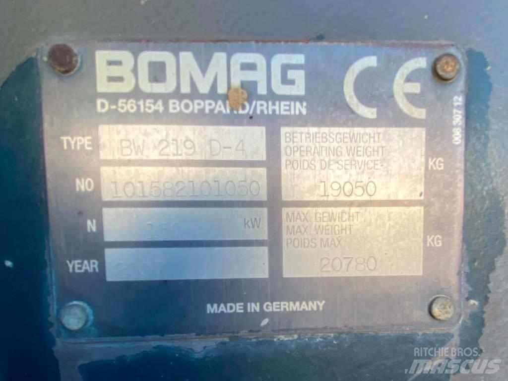 Bomag BW 219 D-4 Valjci sa jednim bubnjem