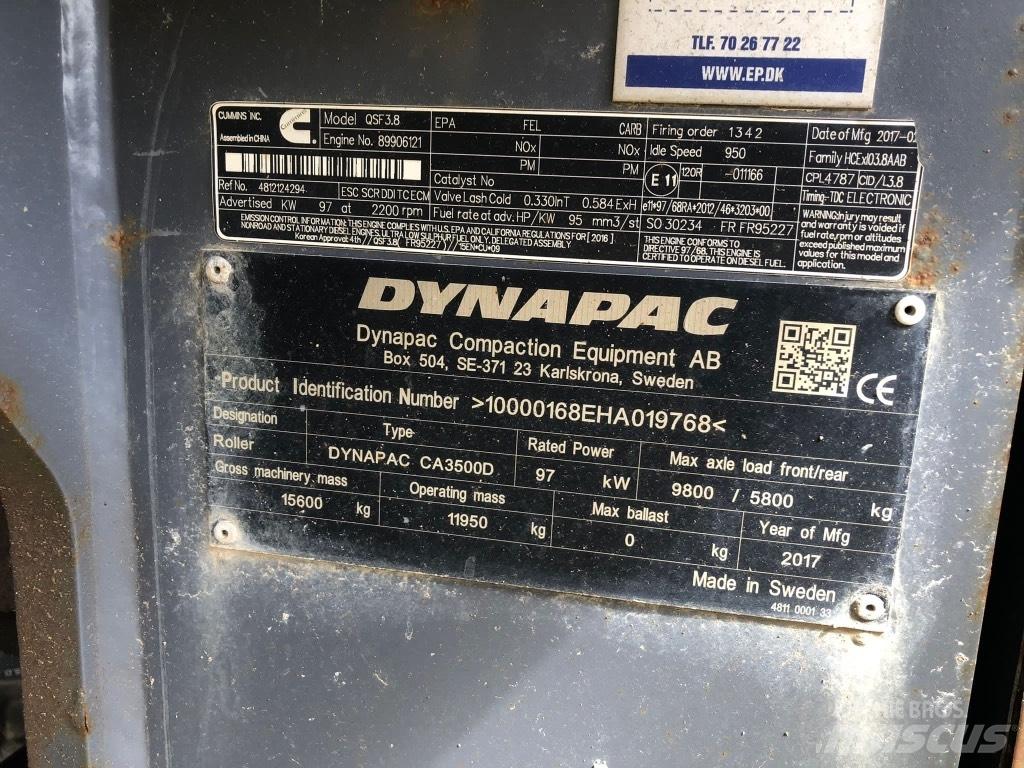 Atlas Copco CA3500 D Valjci sa jednim bubnjem