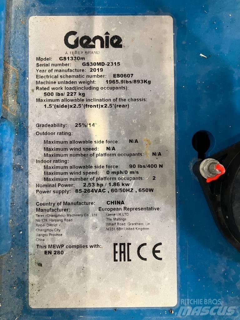 Genie GS 1330 Makazaste platforme