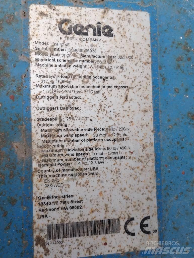 Genie GS 3246 Makazaste platforme