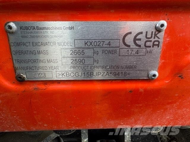 Kubota KX 027-4 Mini bageri < 7t