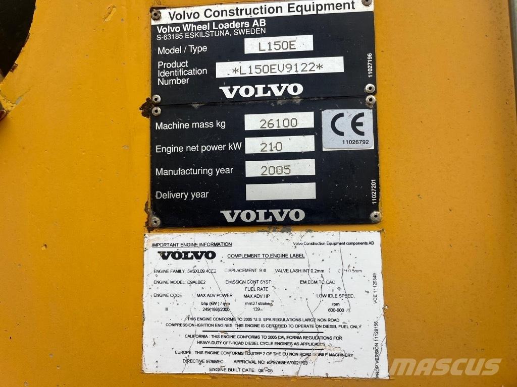 Volvo L 150 E Utovarivači na točkove