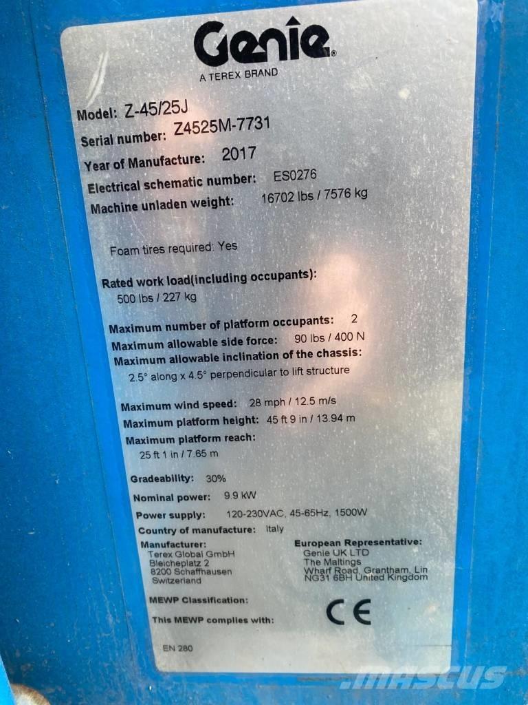 Genie Z 45/25 J BI Zglobne podizne platforme