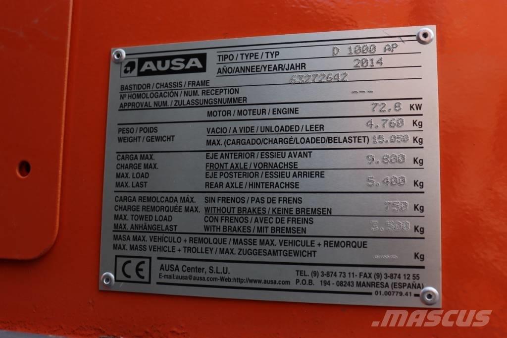 Ausa D 1000 AP Damperi za gradilište