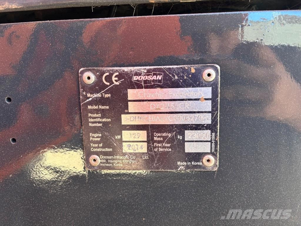 Doosan DX 235 LCR Bageri guseničari