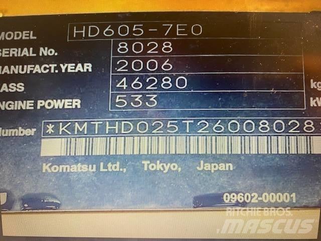 Komatsu HD 605-7 Kruti damperi