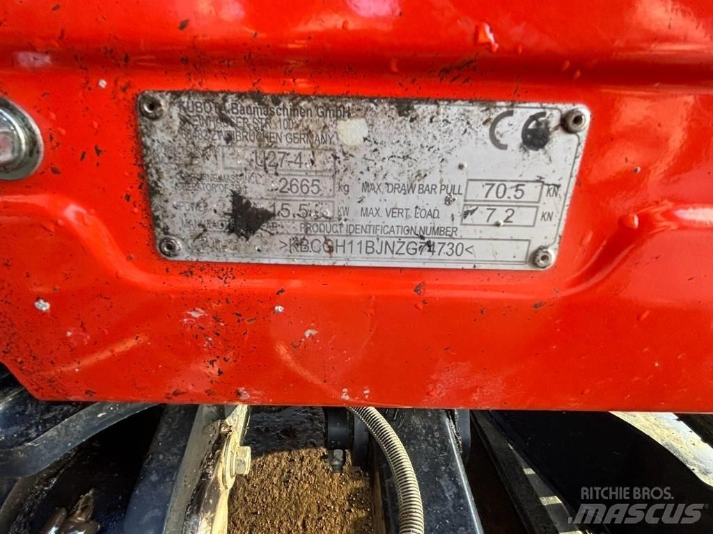 Kubota U 27-4 Mini bageri < 7t