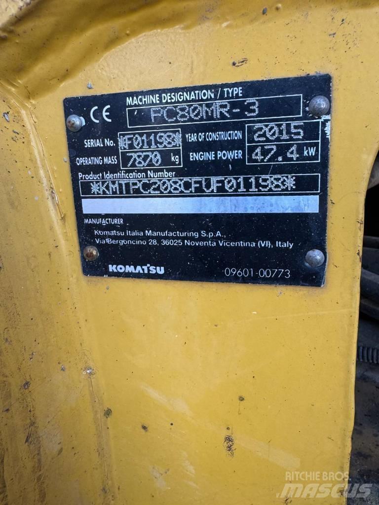 Komatsu PC 80 MR-3 Midi bageri 7t – 12t