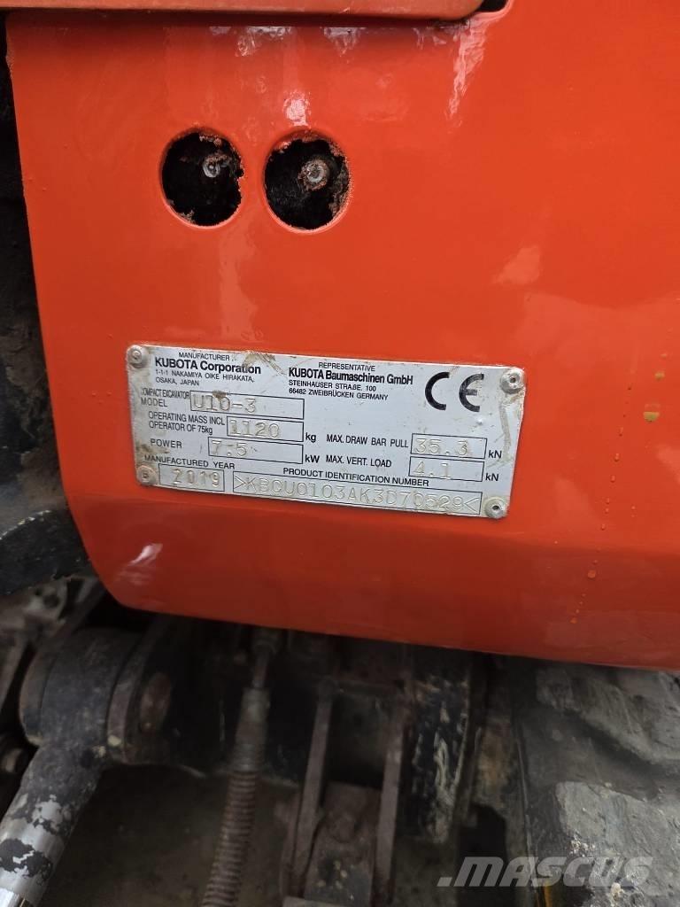 Kubota U 10-3 Mini bageri < 7t