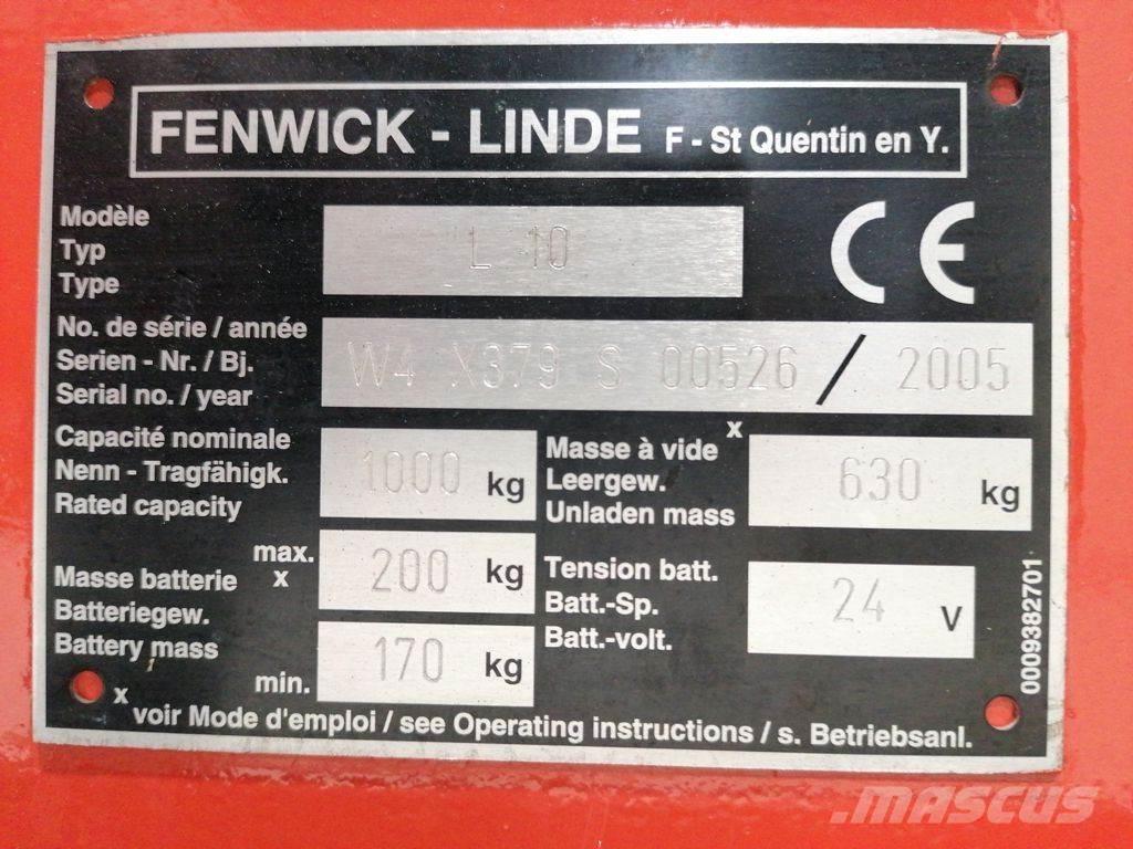 Linde L10 Ručni električni viljuškar