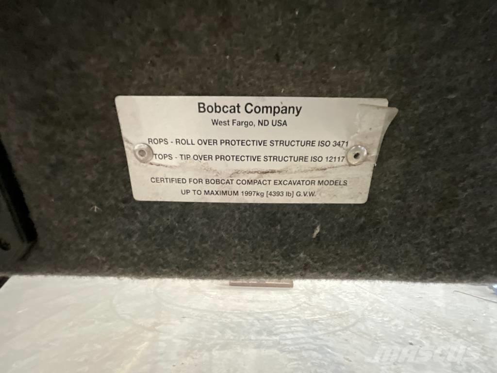 Bobcat E 16 Kabine i unutrašnjost