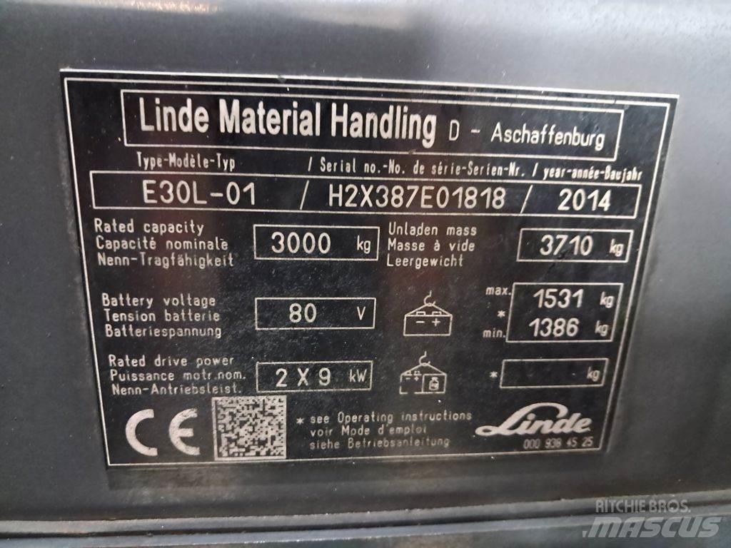 Linde E30L-01 Električni viljuškari