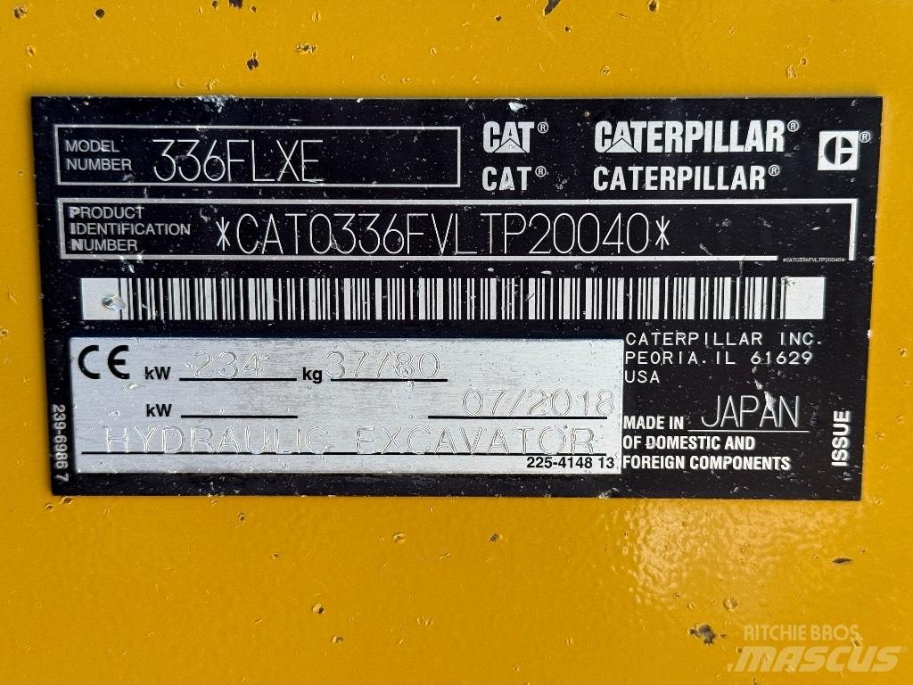 CAT 336 FL Bageri guseničari