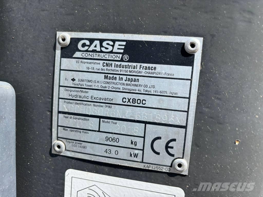 CASE CX 80 C Midi bageri 7t – 12t