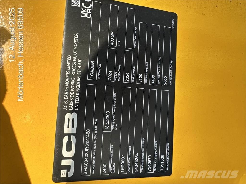 JCB 403 Utovarivači na točkove