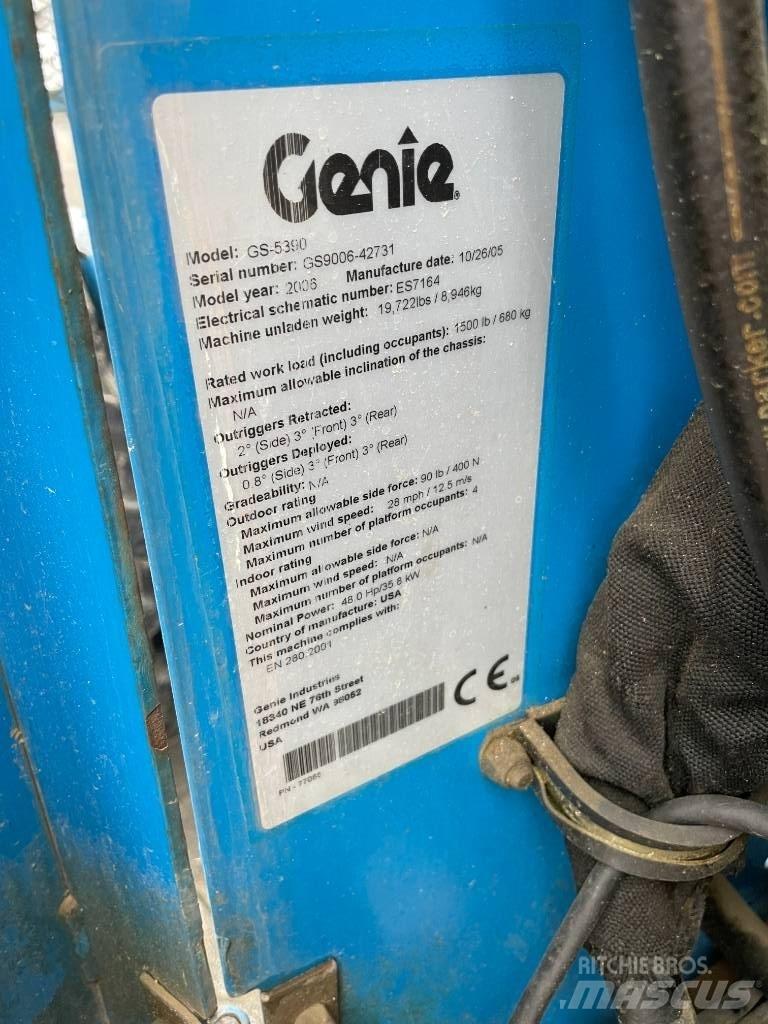 Genie GS 5390 RT Makazaste platforme