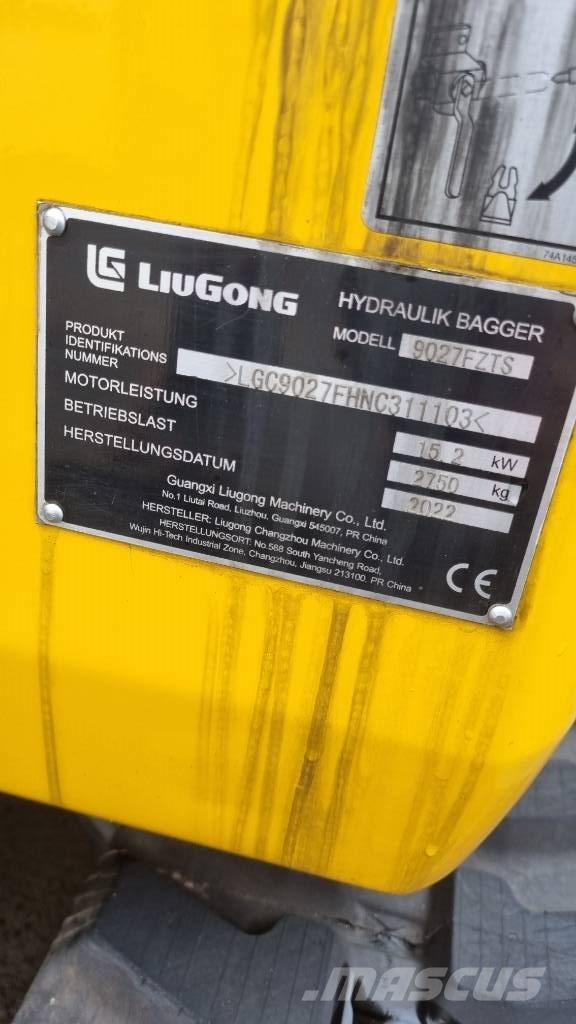 LiuGong 9027 F Mini bageri < 7t